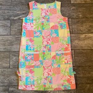 Lilly Pulitzer VINTAGE 90s tropical patch Dress